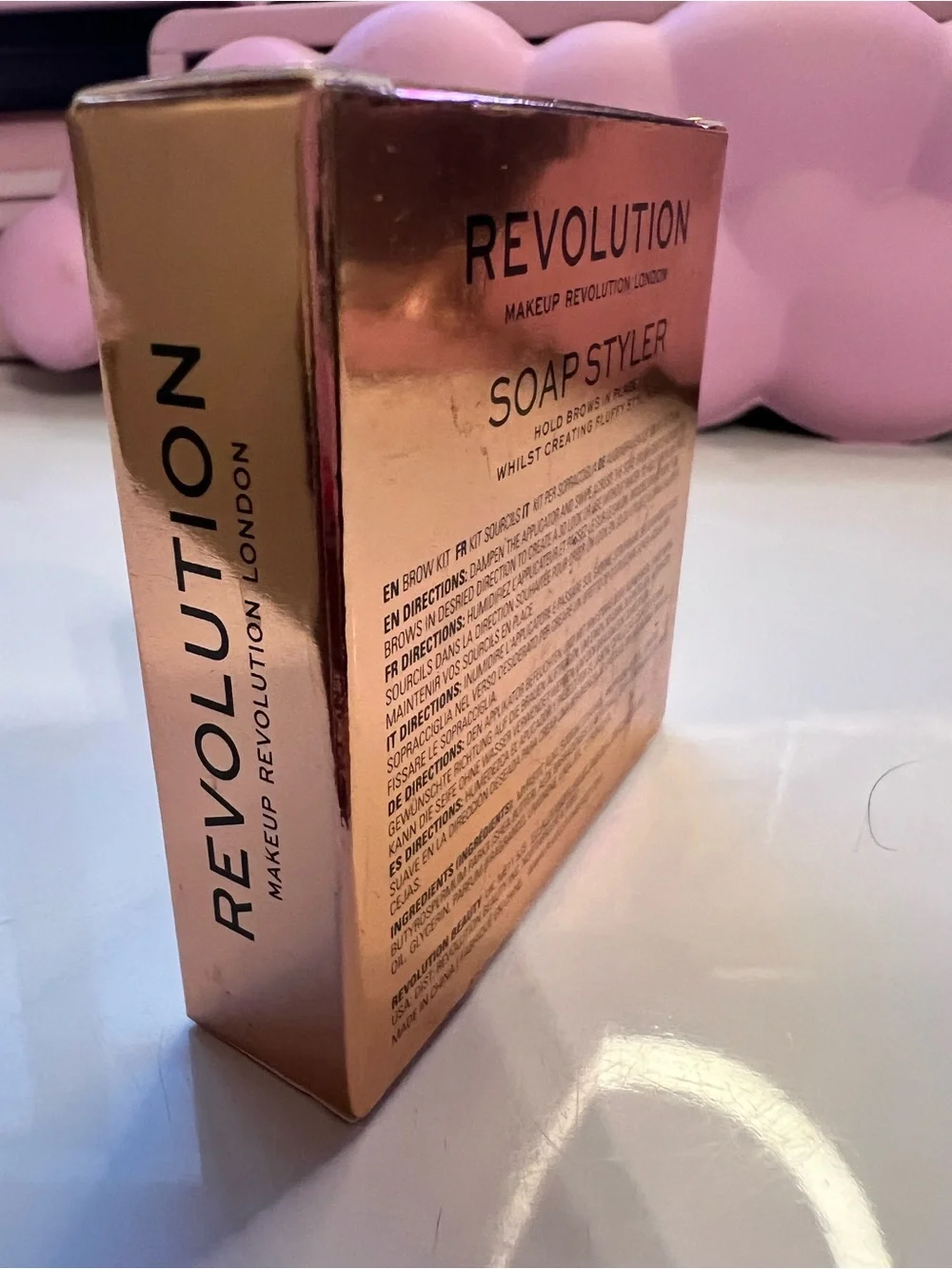 Revolution Soap Styler Brow Soap - Rose Gold Packaging